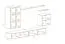 Pensile moderno Balestrand 24 grigio/bianco | 160 x 270 x 40 cm | 5 ante, apertura push-to-open