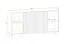 Cassettiera 6 scomparti Nordkapp 08 | Hickory Jackson/Nero | 82x160x40 cm | Spazio ampio e stile moderno