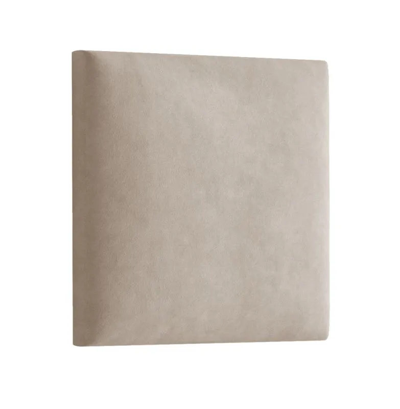 Pannelli imbottiti per pareti e panche | Set 10 pezzi | Velluto marrone chiaro | 50 x 40 cm