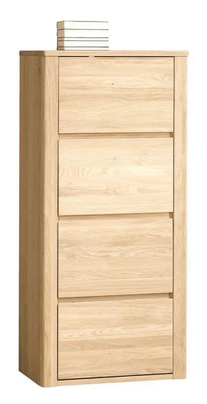 Cassettiera Jussara 14 | Rovere parzialmente massello | 150 x 69 x 42 cm | Marrone chiaro | Design moderno