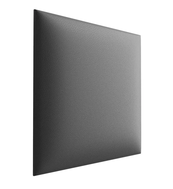 Pannelli imbottiti grigi | Set da 10 | Rivestimento similpelle | 38 x 40 cm | Eleganza e praticità