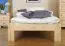 Letto singolo "A8", pino massiccio, naturale, incl. rete a doghe - 80 x 200 cm