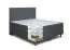 Letto matrimoniale boxspring LAE 140 x 200 cm | Base molle Bonnell | Materasso molle insacchettate | Topper schiuma | Grigio Inari 94