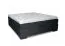 Letto boxspring EBON 140x200 cm | Molle Bonnell | Materasso 5 zone insacchettate | Topper schiuma | Colore antracite