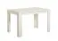 Tavolo pranzo allungabile Cubi 02 | Bianco moderno | Bordi ABS | 120 x 80 cm estensibile a 153 cm