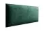 Pannelli imbottiti velluto verde scuro | Set 10 pezzi | 70 x 30 cm | Facili da pulire | Design elegante