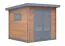 Casetta da giardino in WPC "Waldblick" - Lunghezza: 250 cm, Larghezza: 250 cm, Altezza: 239 cm, Colore: effetto legno