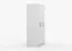 Armadio a 3 ante "Smolikas" 122 | Bianco moderno | 9 scomparti | Barra appendiabiti | 50 x 120 x 192 cm