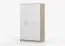 Armadio 3 ante battenti "Smolikas" 108 | Rovere Sonoma/bianco | 9 scomparti | 1 barra appendiabiti | 192 x 120 x 50 cm