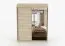 Guardaroba scorrevole Galtee 10 | Rovere Artisan | 2 ante con specchio | 6 scomparti | 195 x 160 x 61 cm