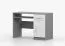 Scrivania Smolikas 89 | Bianco/Grigio | 1 anta, 3 scomparti, 1 cassetto | Maniglie in legno | 75 x 110 x 50 cm