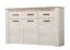 Madia Zemun 01 | Rovere grigio e bianco | 3 ante, 3 cassetti, 6 scomparti | 98 x 160 x 36,5 cm