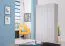 Armadio Kovin 08 | Bianco elegante | 3 ante battenti | 5 scomparti | 205 x 120 x 52 cm