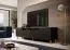 Mobile porta TV nero con gambe oro | Frontale rigato | Stile moderno | 54 x 200 x 40 cm | Cieneguillas 10