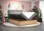 Letto matrimoniale Pilio 42 con contenitore | Nero e Golden Craft Oak | 180 x 200 cm | Materasso Bonell H3