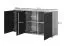 Cassettiera moderna tre ante Zapopan 13 | Sei scomparti | Bianco elegante | 88 x 150 x 40 cm | Per ingresso