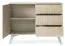 Cassettiera due scomparti Crewe 10 | Beige/Rovere | 80 x 106 x 38 cm | Design moderno e funzionale