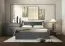Letto alla francese Almopia 04 | Grigio grafite | 1 cassetto | Illuminazione LED | 140 x 200 cm