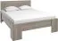 Letto matrimoniale king size Selun 20 | Rovere tartufo | 180 x 200 cm | Design moderno