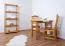 Tavolo in pino massello color ontano Junco 226C | 100 x 50 cm | Design moderno e resistente