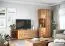 Mobile porta TV Sienne 09 | Rovere massiccio | Vetro colorato | 60 x 165 x 43,5 cm | 4 ante | LED integrato