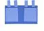 Organizer da letto azzurro/blu scuro | 18 x 20 cm | Tessuto 100% cotone | Pratico fissaggio a velcro