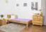 Letto singolo "Wooden Nature" 02, rovere massello, oliato - 100 x 200 cm (l x l)