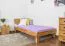 Letto singolo "Wooden Nature" 02, rovere massello, oliato - 100 x 200 cm (l x l)