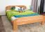 Letto matrimoniale "Wooden Nature" 140, faggio massello, naturale, incl. rete a doghe - 160 x 200 cm (l x l)