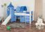 Set biancheria da letto bambini 2 pezzi | Motivo delfino | 100% cotone | Blu | 140 x 200 cm + 80 x 80 cm