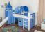 Set biancheria da letto bambini 2 pezzi | Motivo delfino | 100% cotone | Blu | 140 x 200 cm + 80 x 80 cm