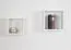 Mensola a muro in pino massello laccato bianco Junco 283B | Design moderno | 25 x 25 x 12 cm