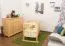 Culla 104 in pino massiccio naturale | Rete a doghe regolabile | 60 x 120 cm | Design moderno