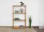 Libreria in pino massello laccata bianca Junco 56B | 125 x 70 x 30 cm | Design moderno | 3 ripiani spaziosi