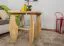 Tavolino in pino massello naturale 005 | Design moderno | 60 x 65 x 65 cm | Colore naturale