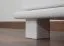 Comodino in pino massello laccato bianco 009 | 2 cassetti capienti | 55 x 42 x 42 cm | Stile moderno e compatto