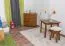 Tavolo quadrato pino massello color rovere 002 | 75 x 75 cm | Design moderno | Alta stabilità