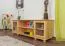 Mobile porta TV in pino massiccio naturale "004" | Design moderno | 55 x 156 x 47 cm | 2 passacavi
