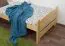Letto singolo 84, pino massello, naturale, incl. rete a doghe - 80 x 200 cm