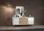 Cassettiera Tuanai 05 | Rovere e bianco lucido | 78 x 180 x 47 cm | Design moderno e funzionale