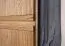 Armadio a due ante in rovere massello parziale | Marrone scuro, finitura oliata/cerata | Soft-Close | 222 x 104 x 61 cm