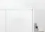Armadio battente con cornice Siumu 31 | Bianco/Bianco lucido | 226 x 232 x 60 cm | Design moderno
