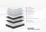 Materasso | altezza 28 cm | 120 x 200 cm | materasso ibrido a media consistenza | grado di compattezza H3 | nucleo in schiuma e molle insacchettate | Artemis F