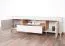 Soggiorno completo 5 pezzi "Barbe" | Colore cashmere | Bordi ABS | Caminetto elettrico incluso