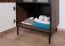 Armadio Mairenke 02, colore: noce / nero opaco - Dimensioni: 191 x 59 x 55 cm (A x L x P)