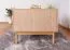 Tavolino bifacciale Acrab 06 con 2 cassetti, 53 x 106 x 64, 2 ante, 2 ante a ribalta, rovere Cremona, compatibile con robot aspirapolvere, frontali scanalati