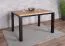 Elegante tavolo da pranzo Varbas 02, bicolore, rovere Gold Craft / nero opaco, 120 x 80 cm, struttura robusta, tavolo da cucina resistente, moderno