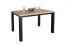 Elegante tavolo da pranzo Varbas 02, bicolore, rovere Gold Craft / nero opaco, 120 x 80 cm, struttura robusta, tavolo da cucina resistente, moderno