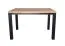 Elegante tavolo da pranzo Varbas 02, bicolore, rovere Gold Craft / nero opaco, 120 x 80 cm, struttura robusta, tavolo da cucina resistente, moderno