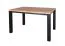 Elegante tavolo da pranzo Varbas 02, bicolore, rovere Gold Craft / nero opaco, 120 x 80 cm, struttura robusta, tavolo da cucina resistente, moderno